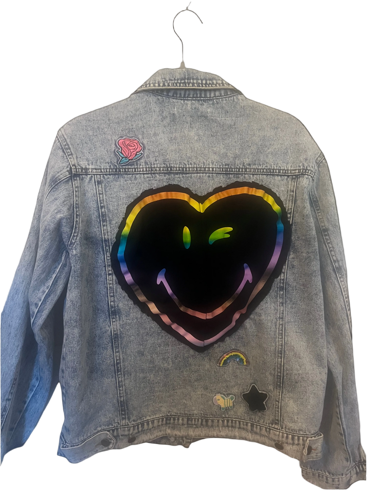 Jean Jacket with Patches- Medium