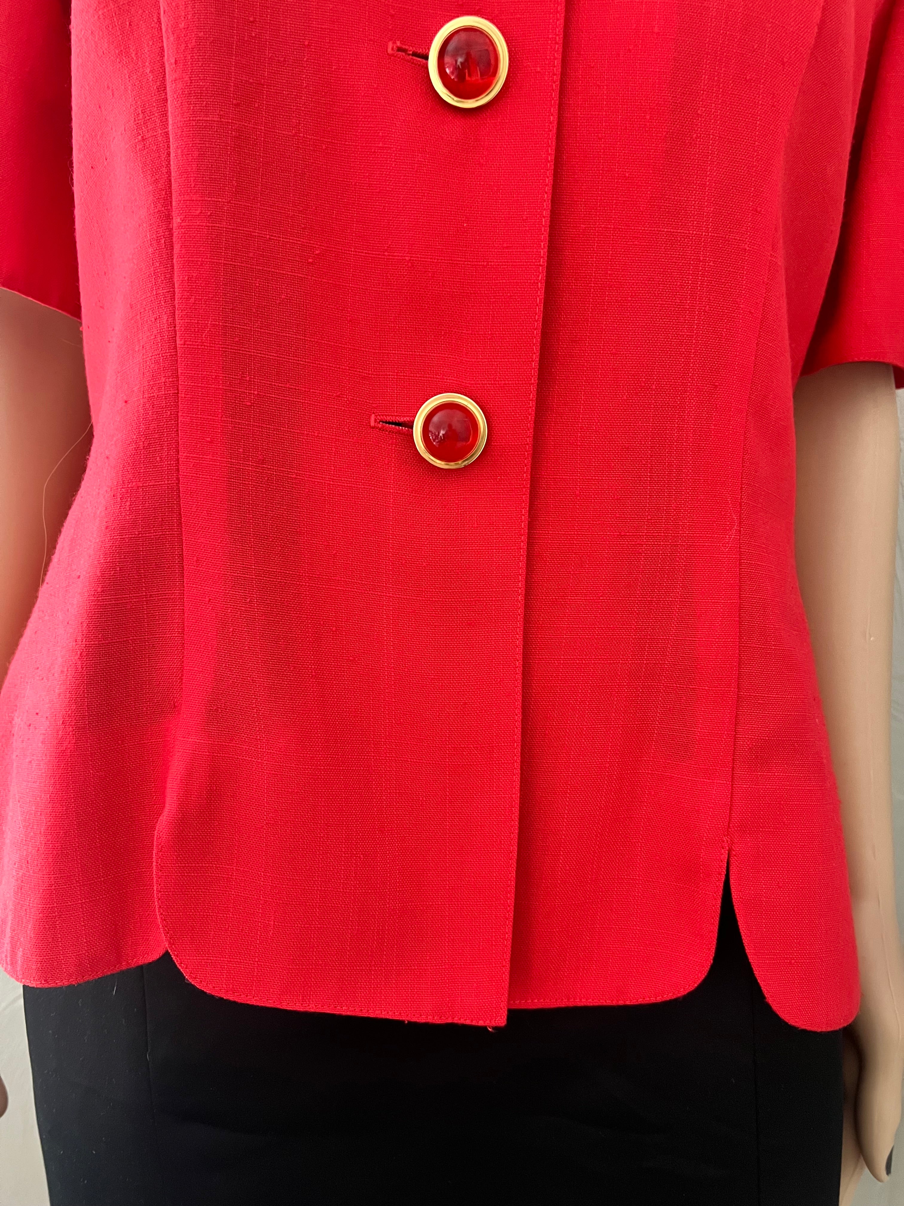 Vintage Red Blazer- Small/Medium Petite