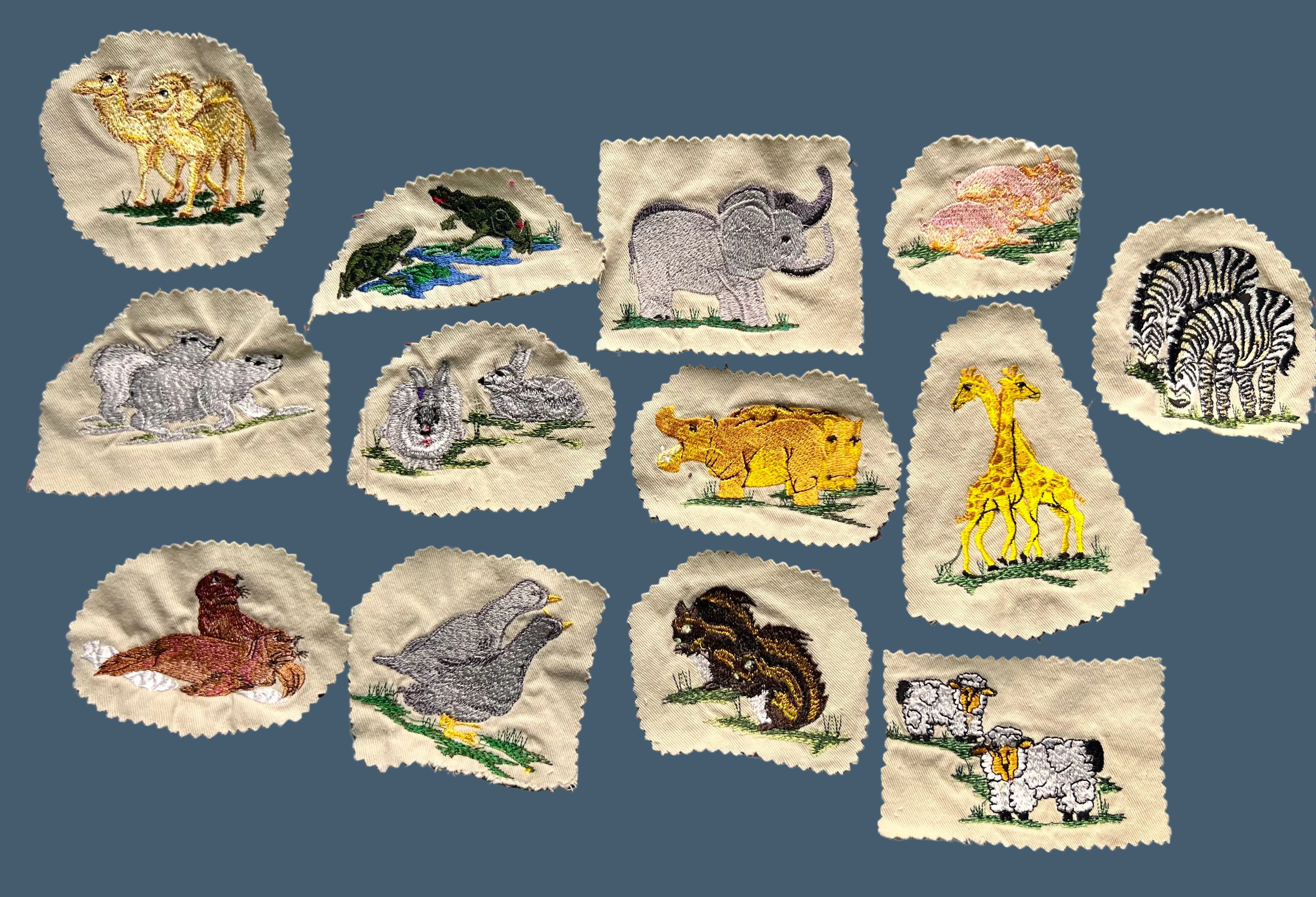 Bundle of 13 Rare Vintage Handmade Patches