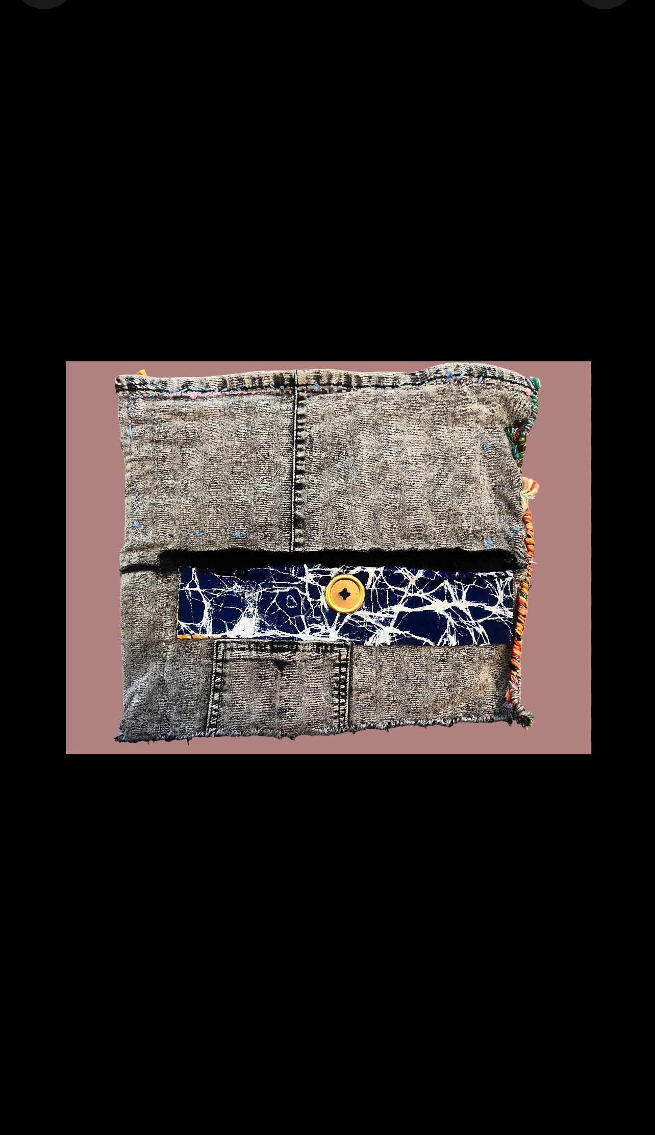 Hand-Sewn Upcycled Denim Bag