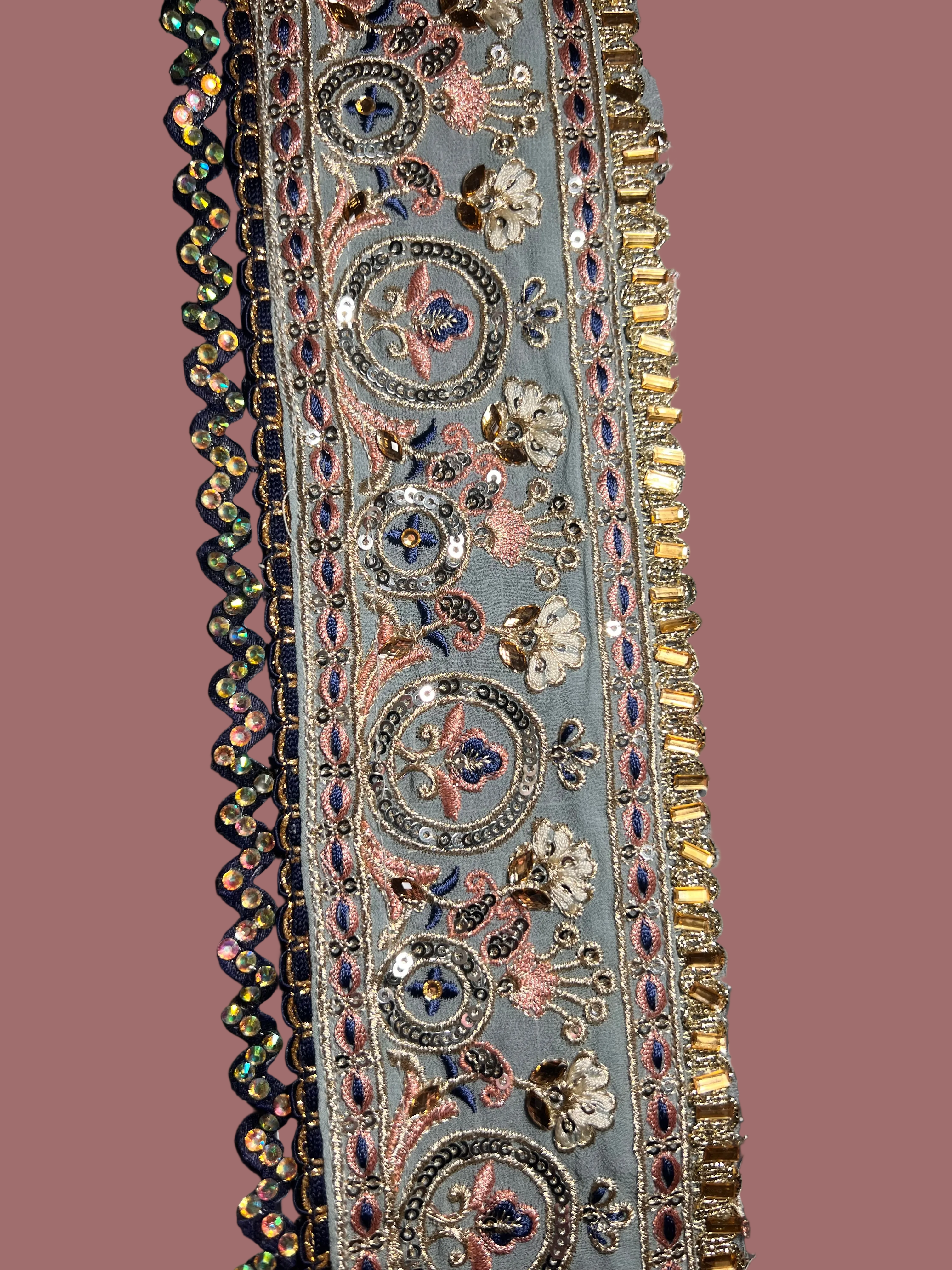 Handmade Embellished Strip