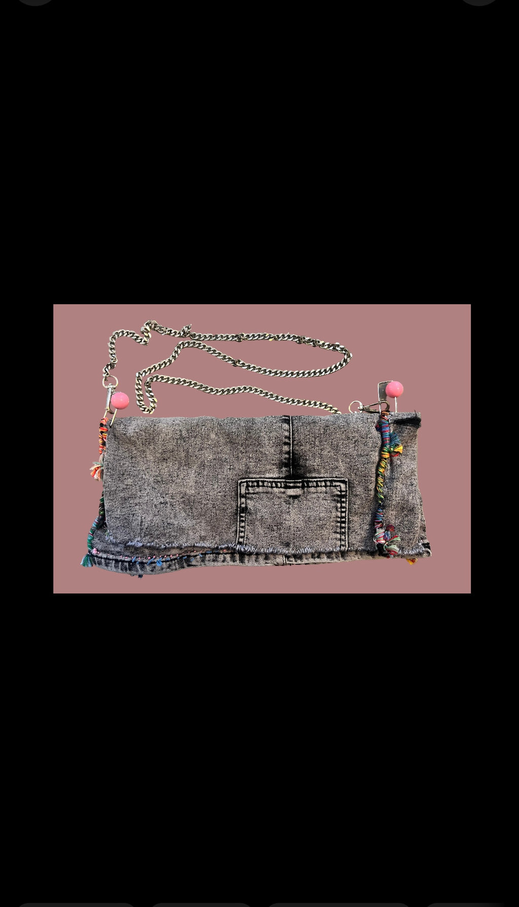 Hand-Sewn Upcycled Denim Bag