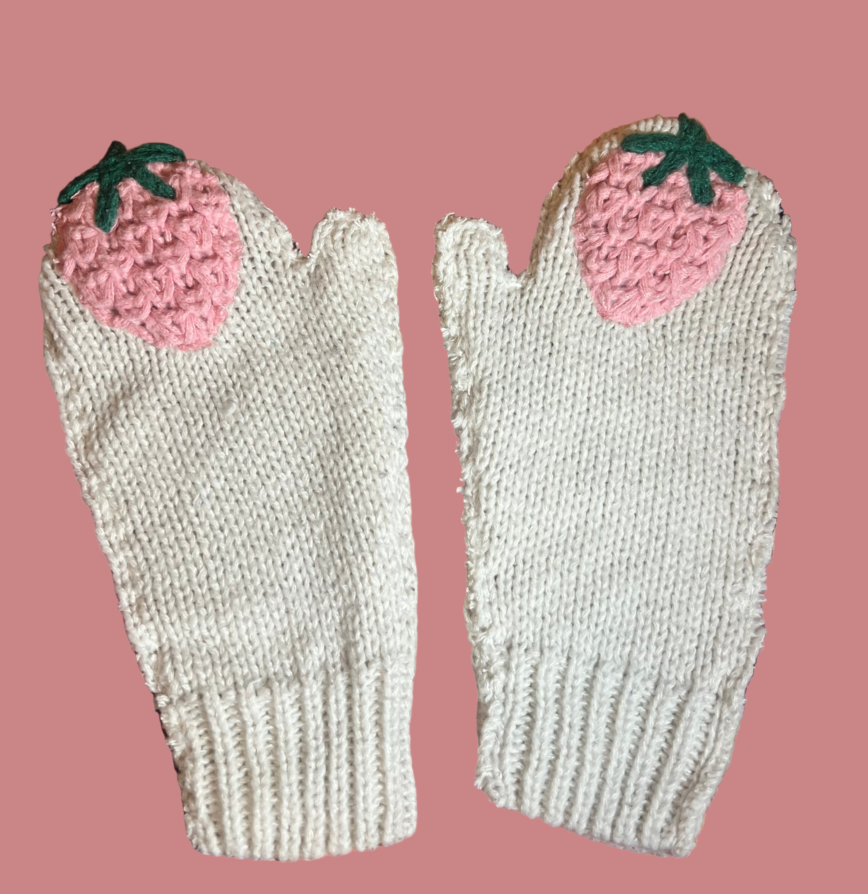 Strawberry Patch Sweater Mittens