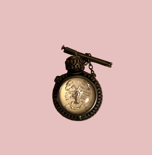 Rare Vintage Scorpio Perfume Bottle Brooch