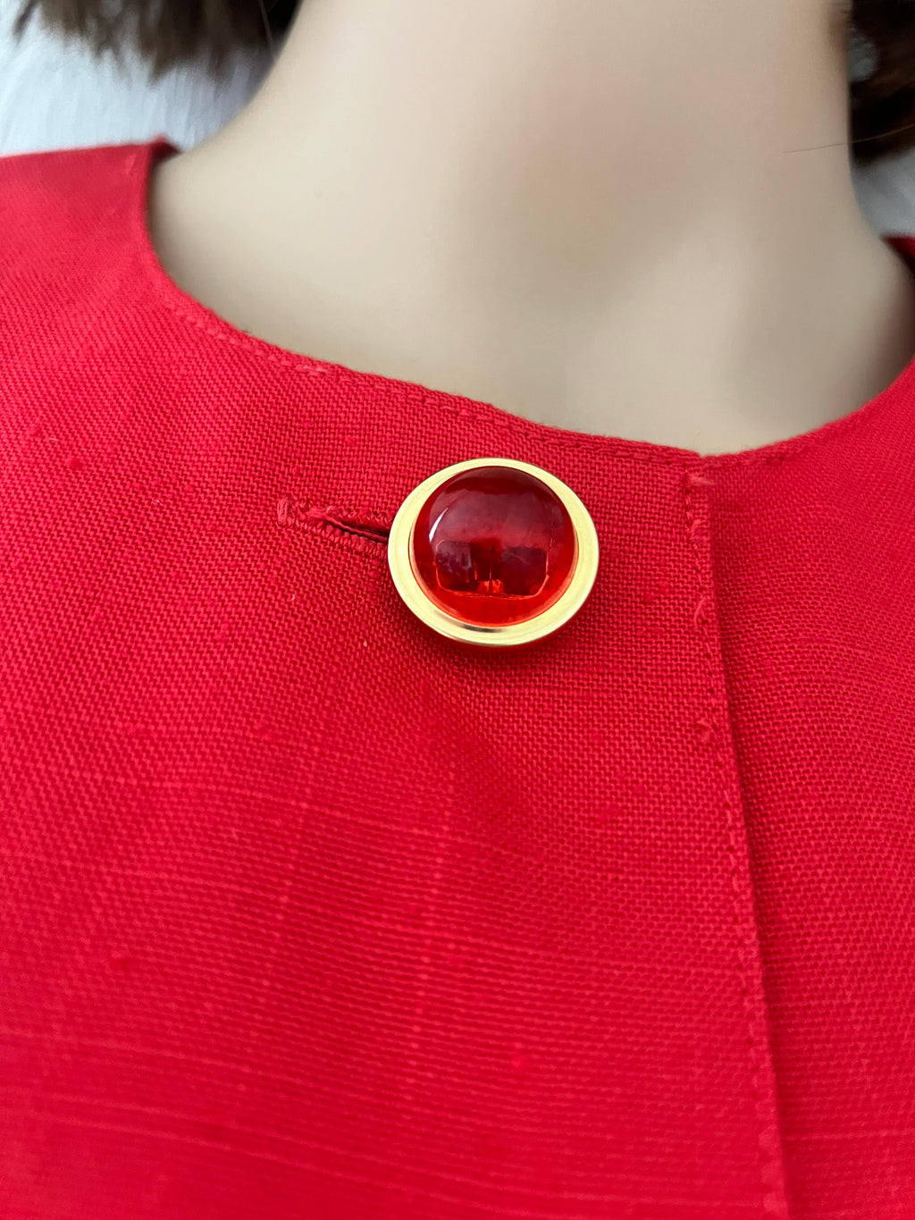 Vintage Red Blazer- Small/Medium Petite