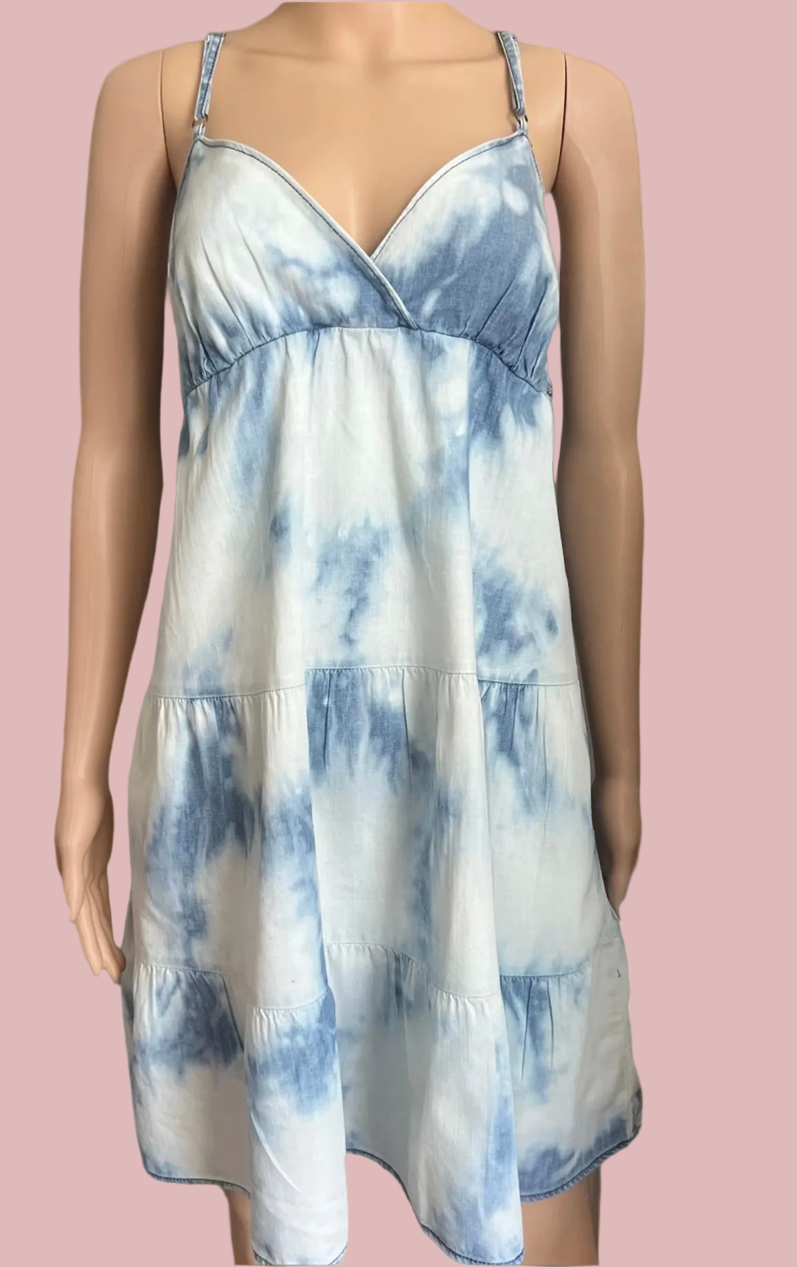 Blue Sky Cotton Dress- Small
