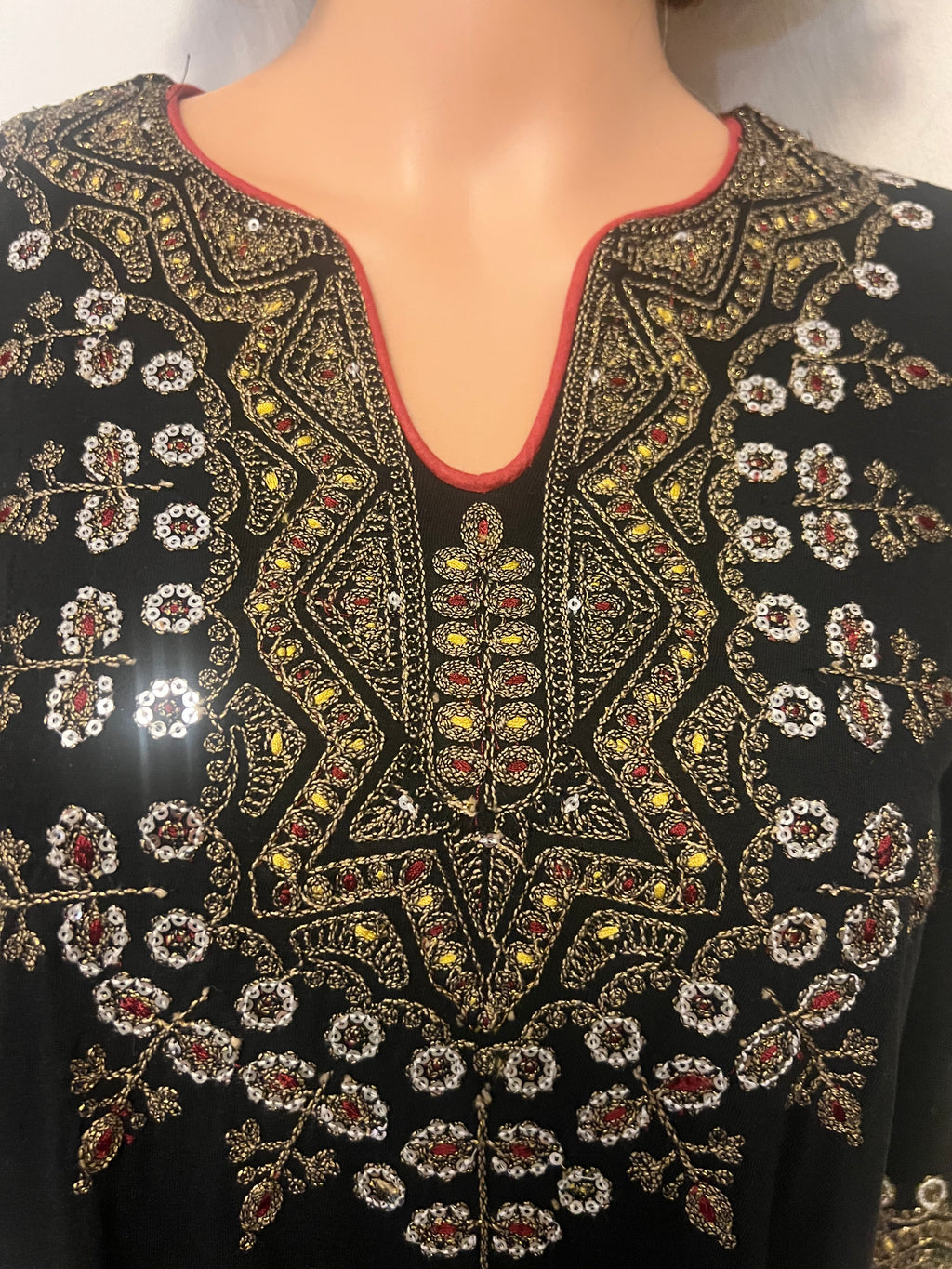Embellished Cotton Dress- Petite XS
