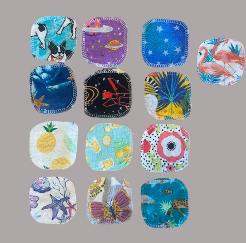 13 Double-Sided Cotton Flannel Patches