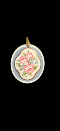 Vintage Porcelain Pendant