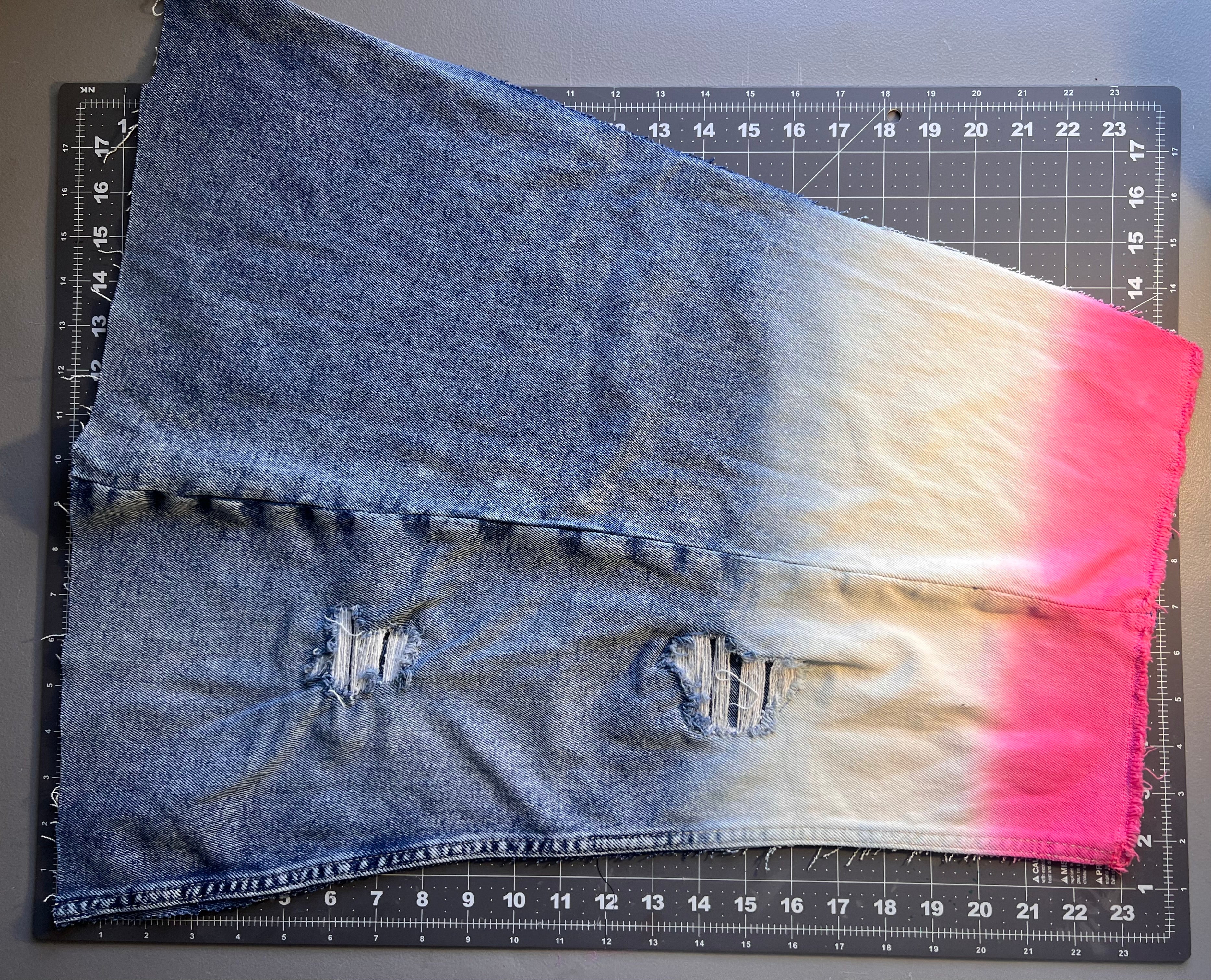 Dyed Denim Piece