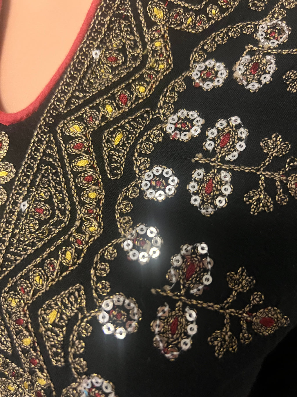 Embellished Cotton Dress- Petite XS