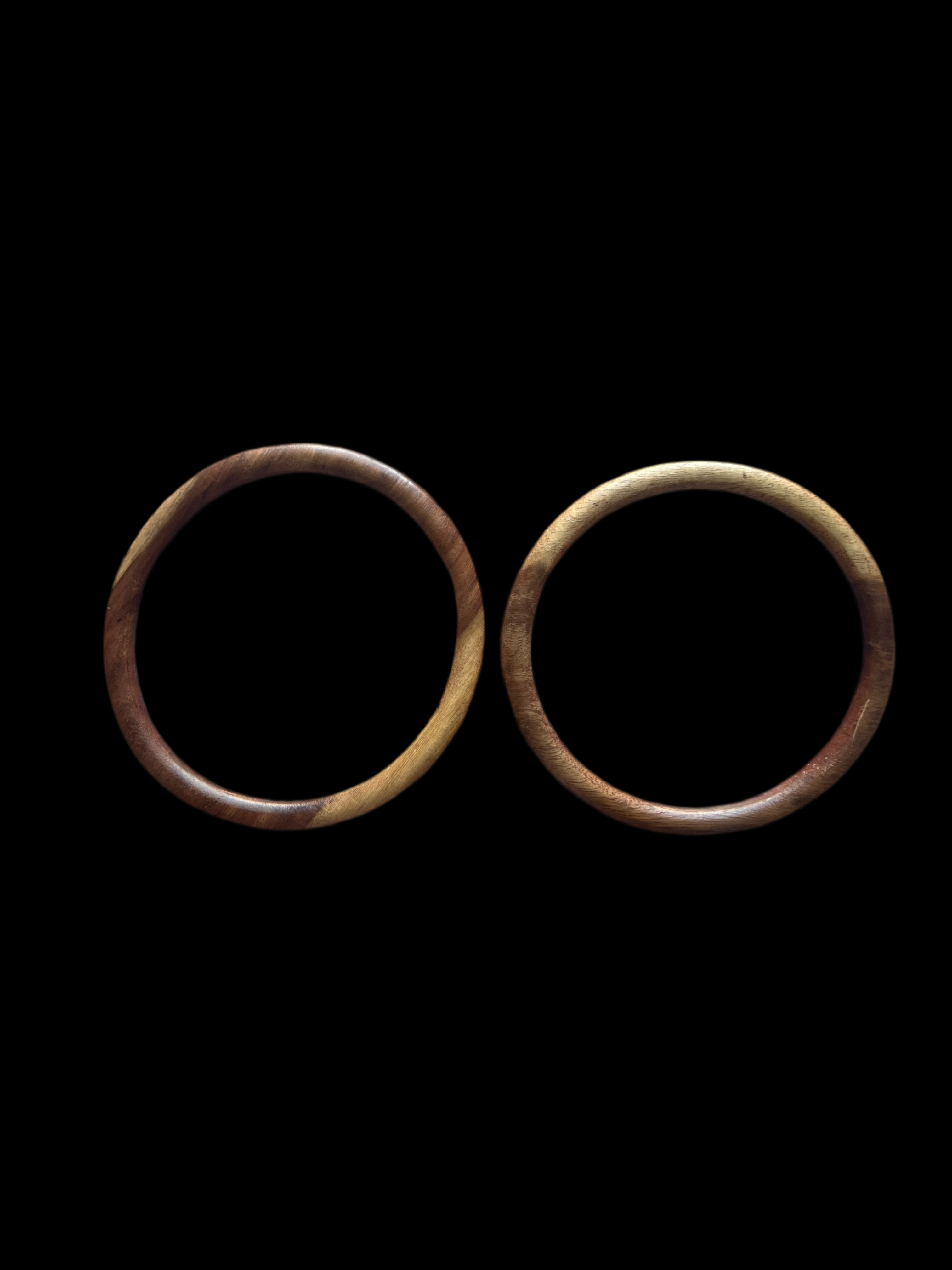 Set of Two Wood Bangels