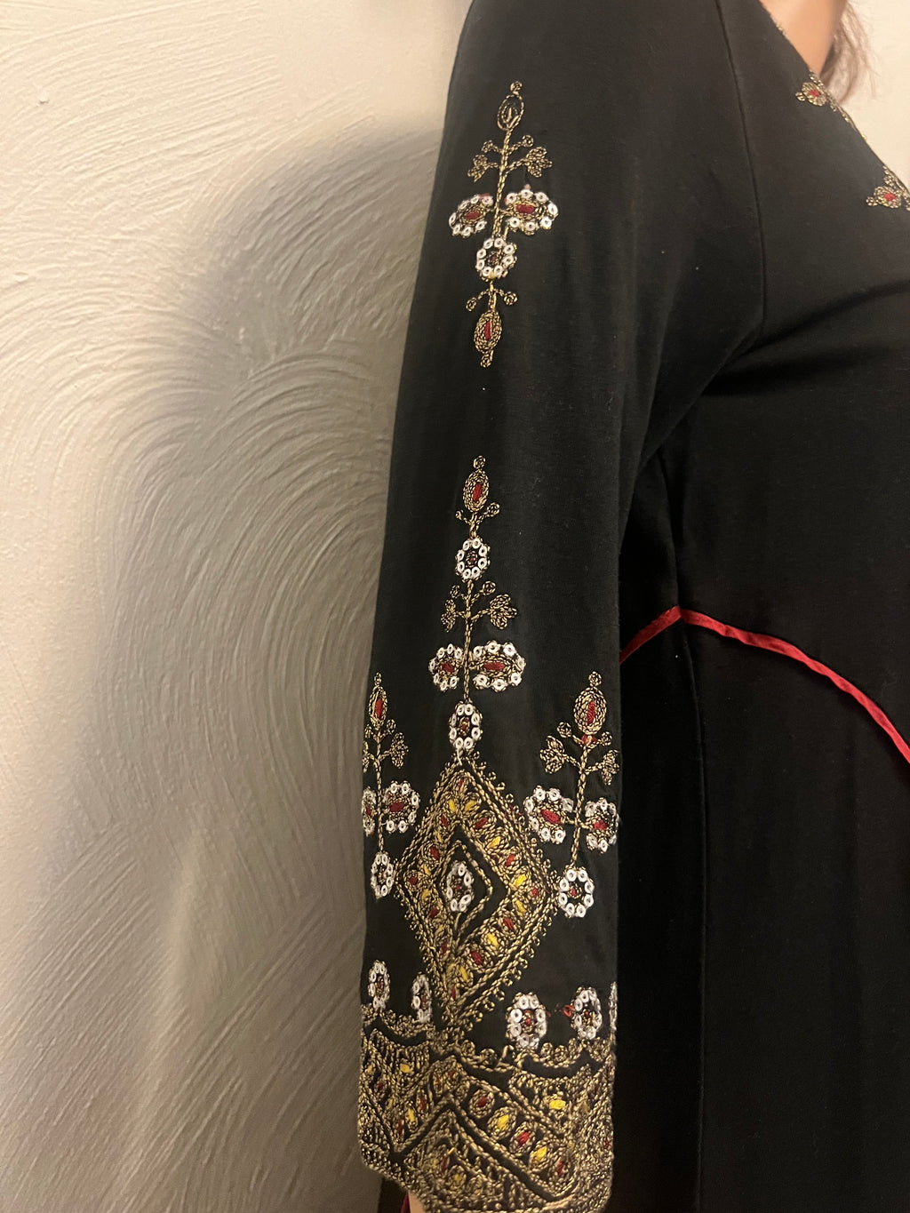 Embellished Cotton Dress- Petite XS