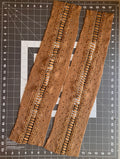 Pair of Long Embellished Patches- 23 inches long and 5 inches wide.