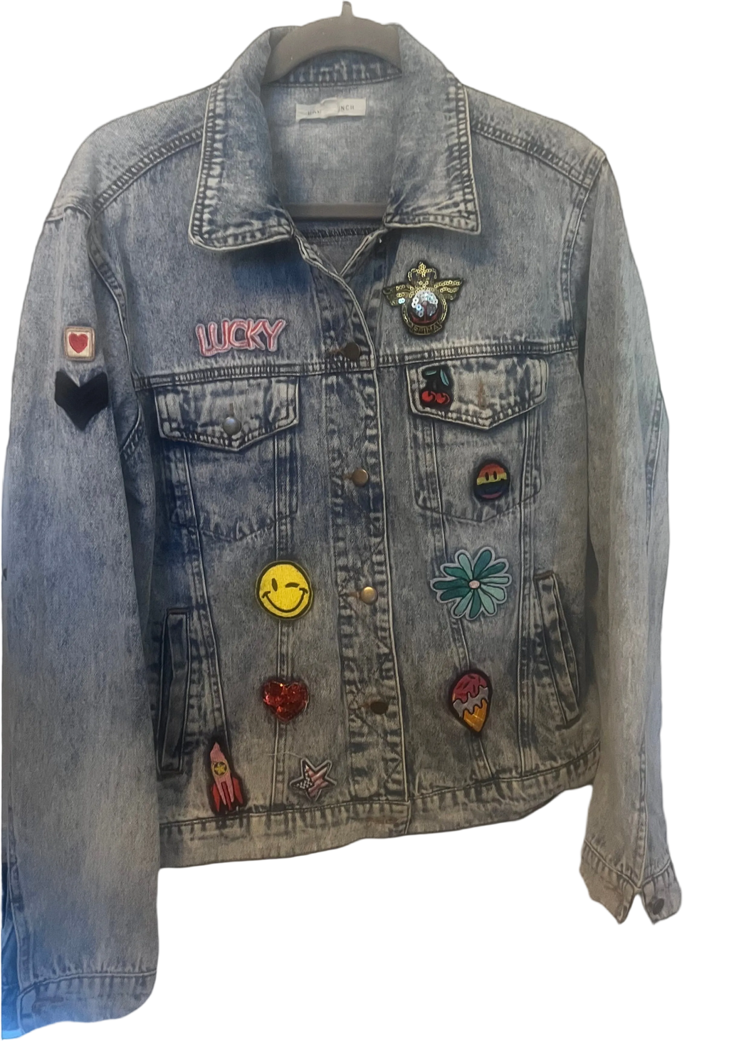 Jean Jacket with Patches- Medium