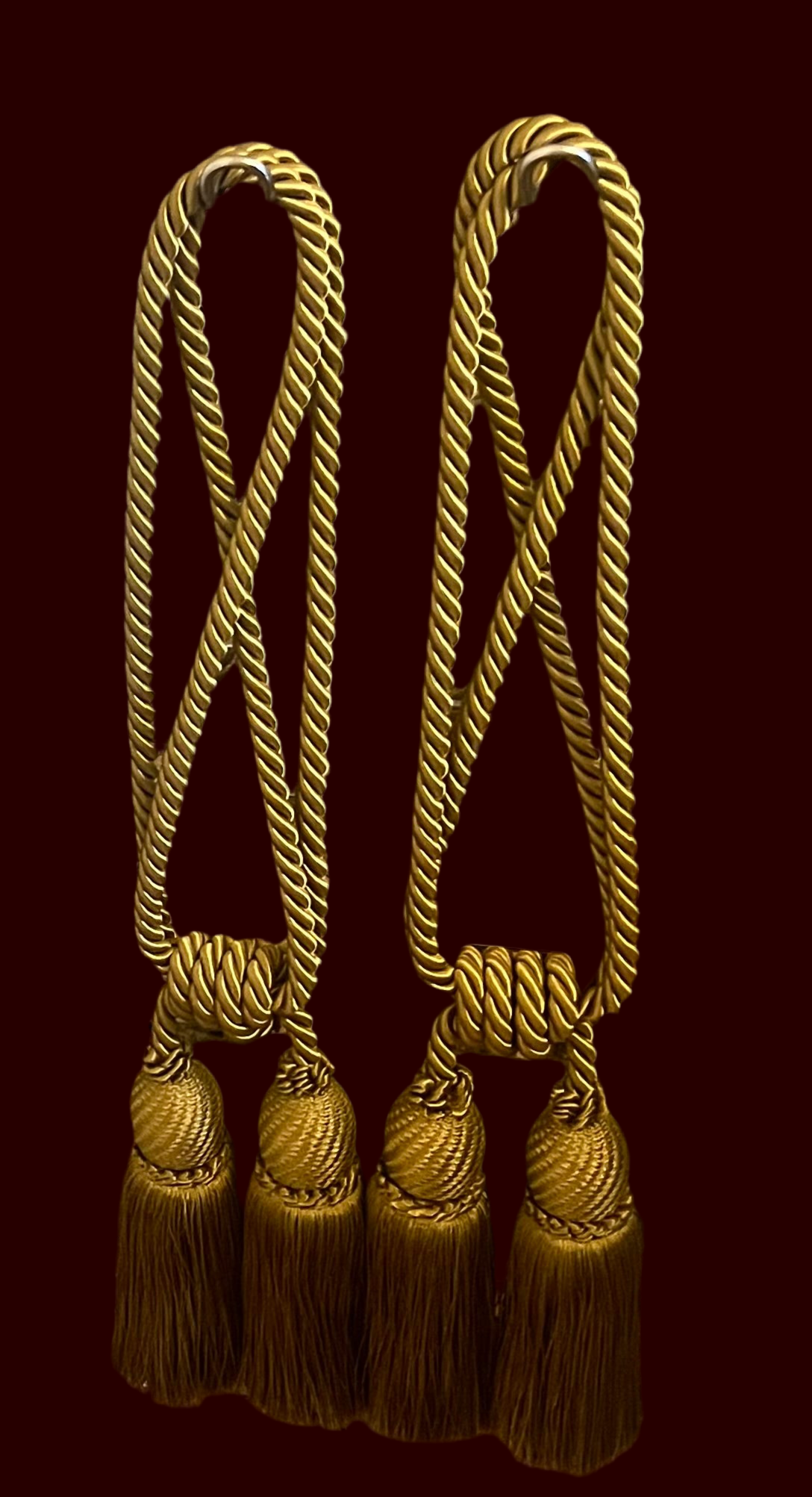Set of Decorative Drapery Tiebacks