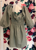 Sage Green Cotton/ Linen Top- Medium