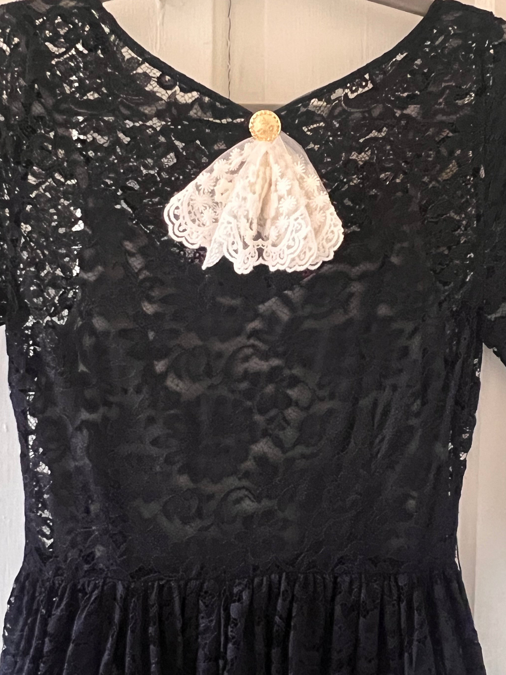 Victorian Lace Jabot Accent