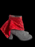 Upcycled Silk Boot Skirts
