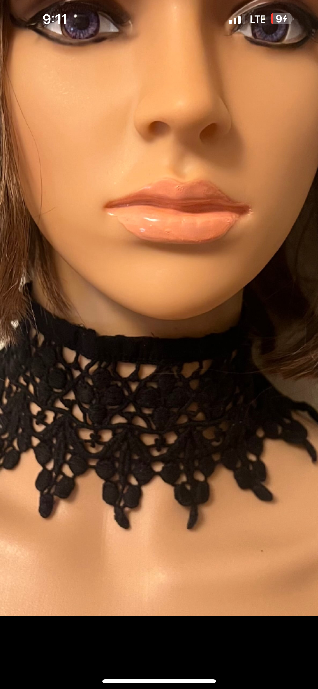Black Victorian Lace Choker