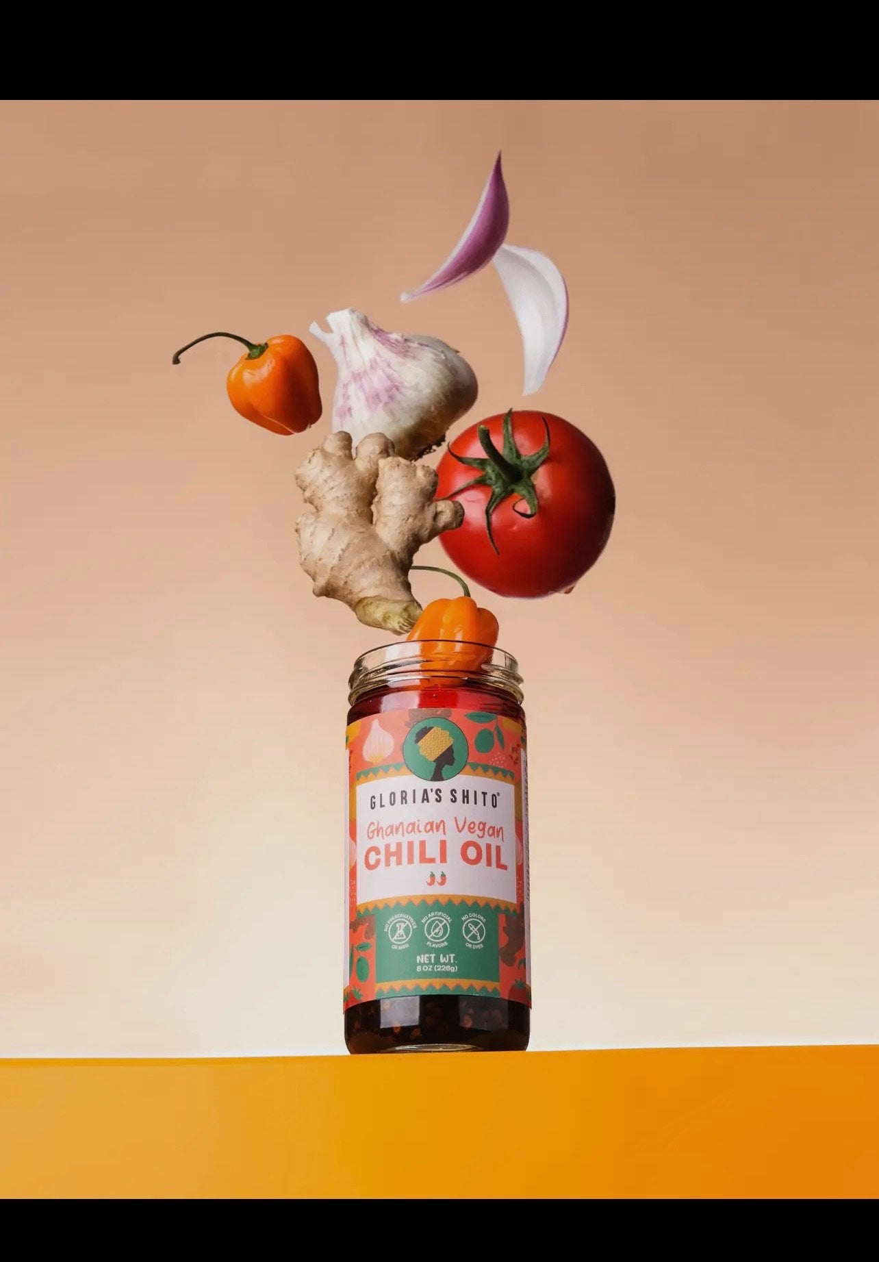 Ghanaian Vegan Chili Oil - Medium   Gloria's Shito